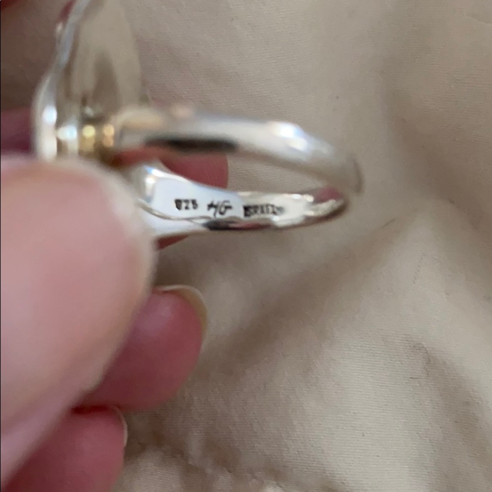 Large Sterling Silver free form ring - Picture 3 of 4